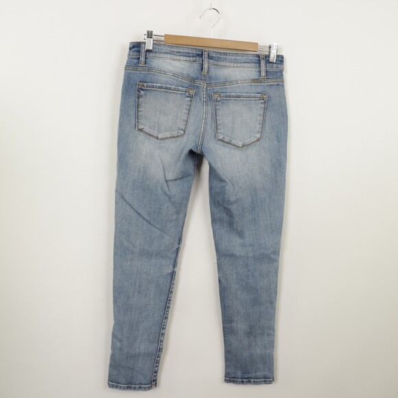 KanCan Estilo Mid Rise button Fly Distressed Jeans 25 - Picture 5 of 8